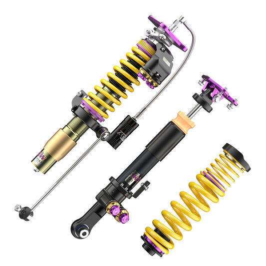 KW Gewindefahrwerk V5 Clubsport inkl. Stützlager (inkl. Stilllegung f. elektr. Dämpfer) passend für BMW M2 (G87) M3 (G80) M4 (G82) Heckantrieb