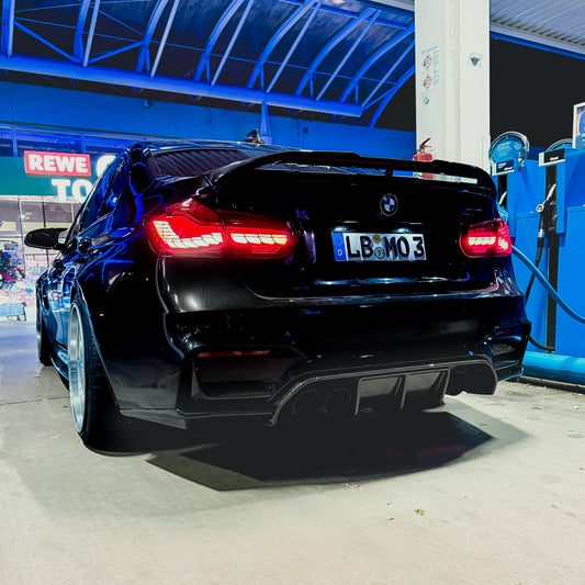 TNF+ 3-teiliger Heckdiffusor Carbon passend für BMW M3 (F80) M4 (F82/F83)