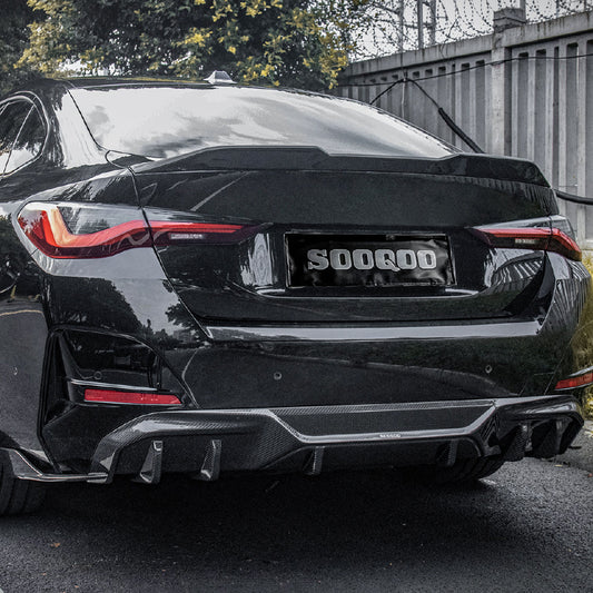 TNF+ SOOQOO Heckdiffusor Carbon passend für BMW (i4/Gran Coupe)