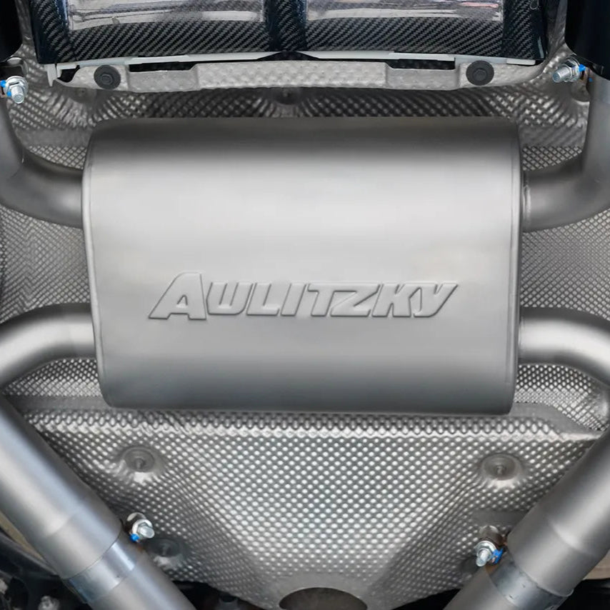 Aulitzky Exhaust | ECE flap exhaust system 3" (76mm) from cat/OPF | Suitable for BMW M3/M4 incl. Competition/CS (F80/F82/F83) S55