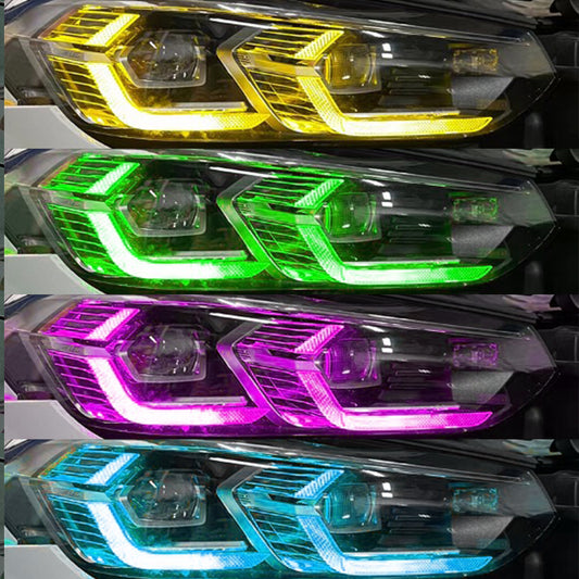TNF RGBW DRL Farbwechsel Tagfahrlichter Module passend für BMW X3 (G01) X3M (F97) X4 (G02) X4M (F98)