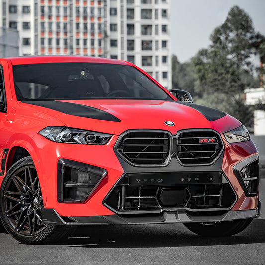 TNF+ SOOQOO Frontspoiler Carbon passend für BMW X6 (F96) Facelift