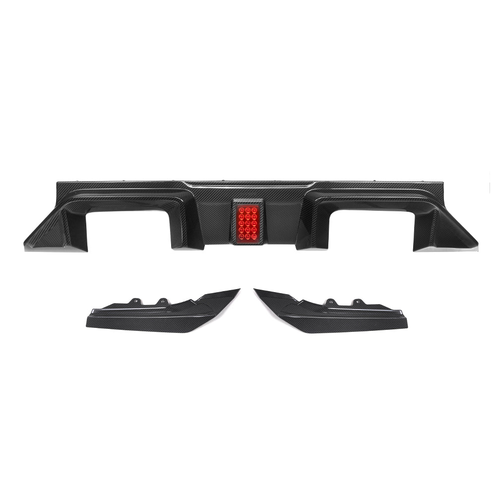 TNF+ SOOQOO EVO Heckdiffusor mit Licht Carbon passend für BMW M2 (G87)
