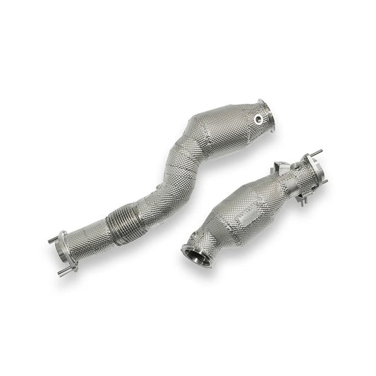 Aulitzky Exhaust | ECE Downpipe mit Sport-Kat | passend für BMW X3M (F97) (ab BJ 01.12.2020)