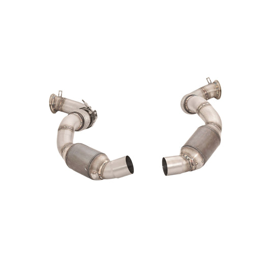 Aulitzky Exhaust | Downpipe 3" (76mm) mit Sport-Kat | passend für BMW M5 (F90) 600PS S63 | Motorsportartikel