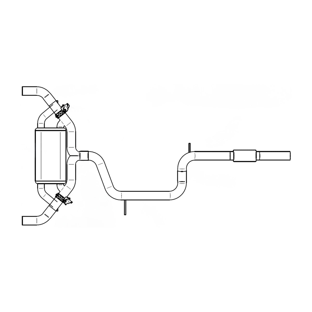 Aulitzky Exhaust | ECE exhaust system from cat/OPF with flap control | Suitable for BMW M5/M8 incl. Competition/CS (F90/F92) S63