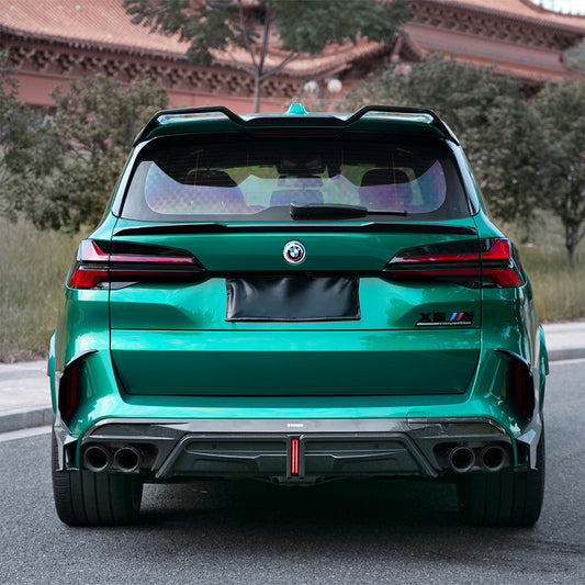 TNF+ SOOQOO Heckdiffusor mit LED Carbon passend für BMW X5 (F95/F95 Facelift)