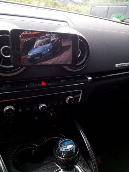 Handyhalter passend für Audi A3-S3-RS3 (8V) bj 2012 - Made in Germany