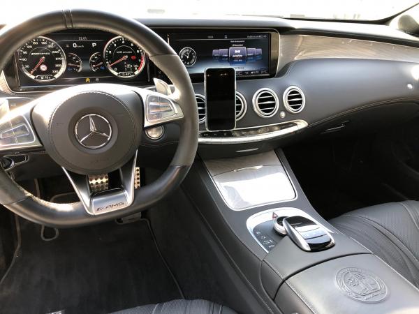 Mobile phone holder suitable for Mercedes S-Class W 217/222 from 2013 - 28mm NOZZLE DISTANCE - Made in Germany