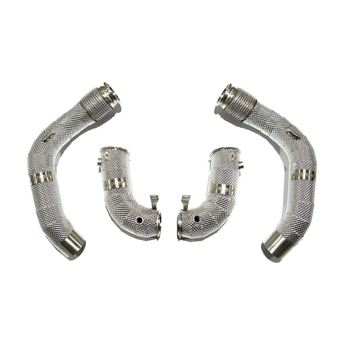 Aulitzky Exhaust | Downpipe 3" (76mm) | passend für BMW M5/M8 (F90/F91/F92/F93) S63 | Motorsportartikel