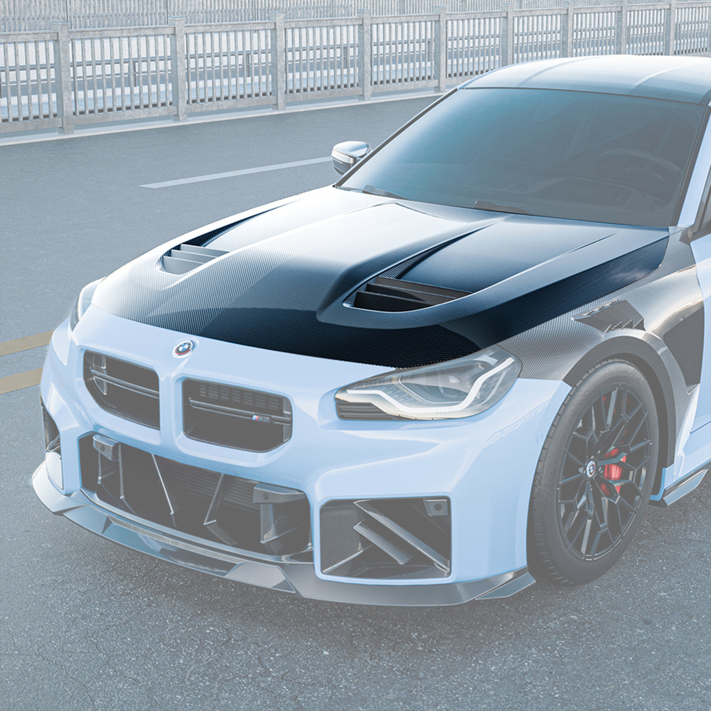 TNF+ carbon bonnet attachments suitable for BMW (G80/G81/G82/G83)