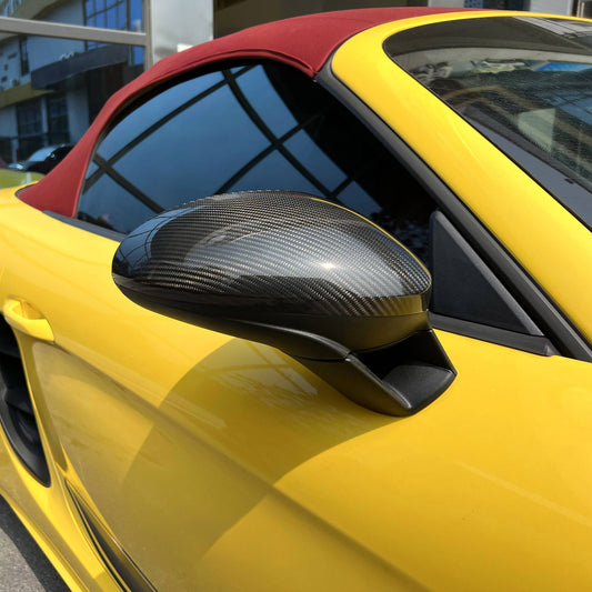 TNF+ Carbon Spiegelkappen passend für Porsche 718 Boxter / 718 Cayman (982)