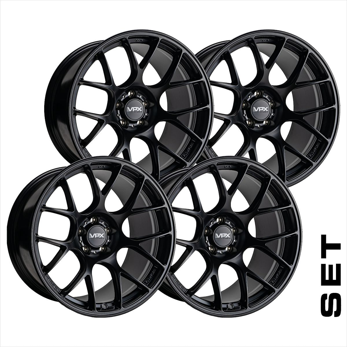 VPX Trackwheels TT.1 Set | Matt Schwarz | Flowform | passend für BMW M2 (G87) M3 (G80) M4 (G82)