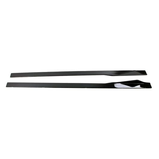 TNF Black side skirts in glossy black suitable for BMW 2 Series (F87 N55/F87C S55/F22/F23)